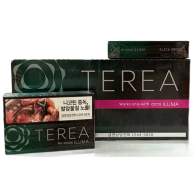 Стики TEREA Black Green Корея для IQOS ILUMA